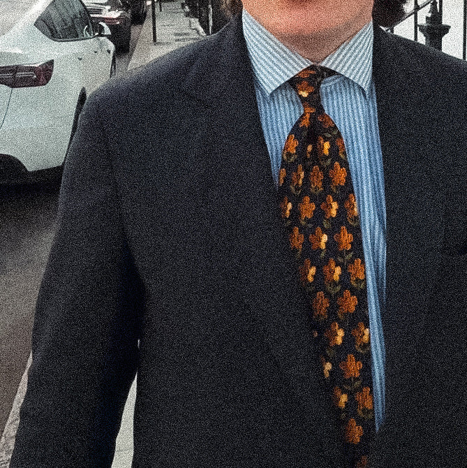 zegna “sunflower” tie