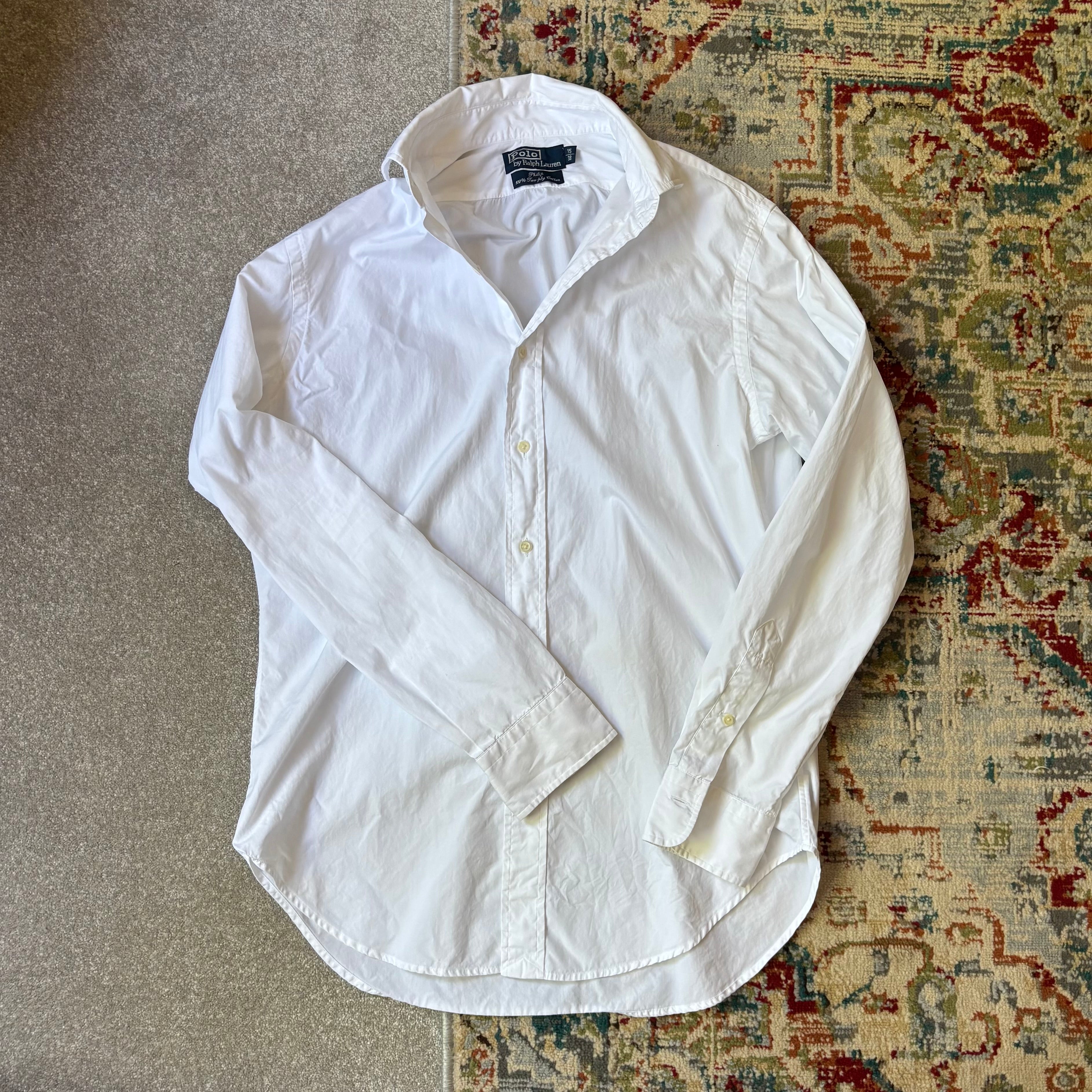 ralph lauren white “philip” shirt
