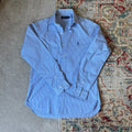 ralph lauren blue and white stripey shirt
