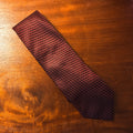 zegna red patterned tie