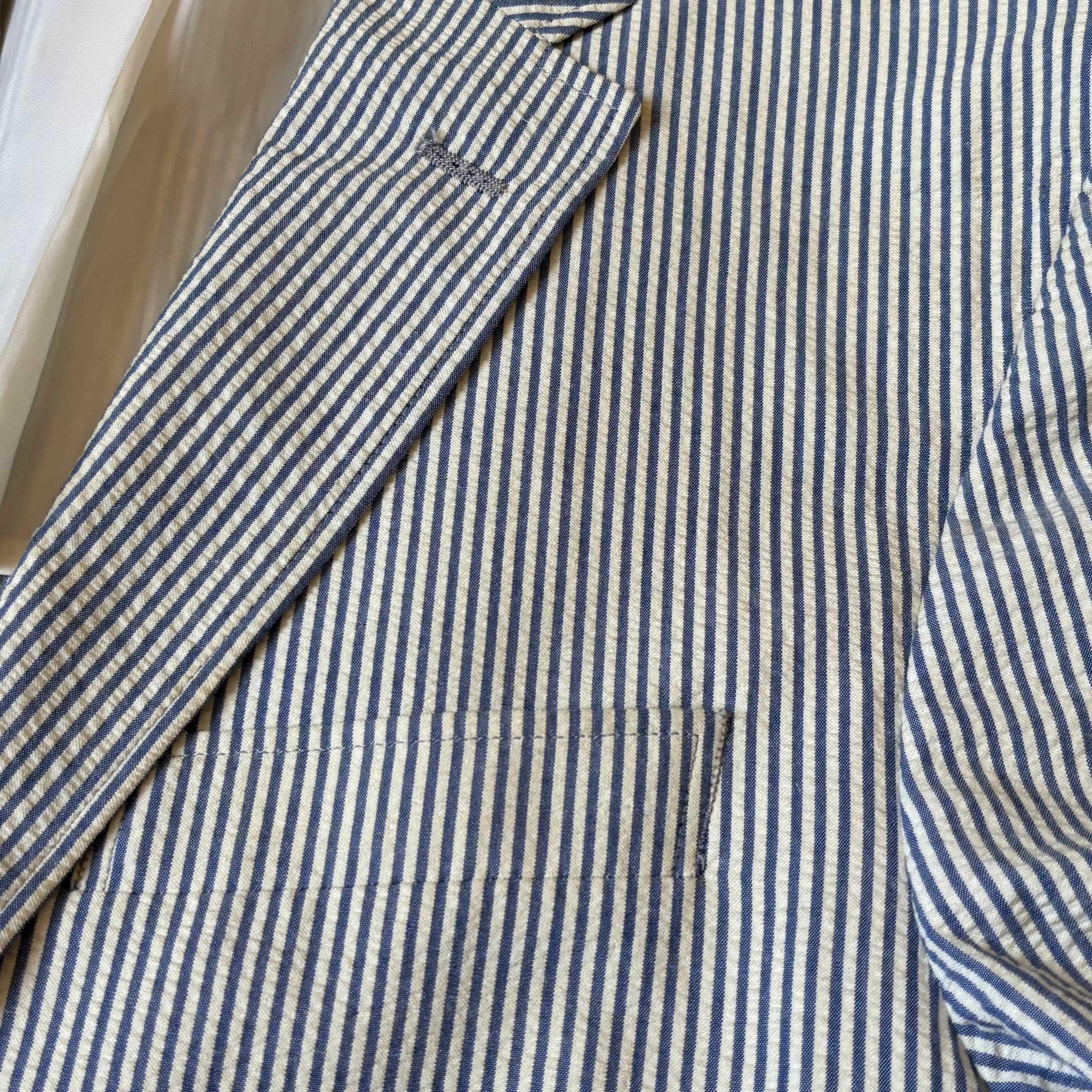 ralph lauren blue stripey summer jacket