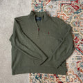 ralph lauren green quarter zip