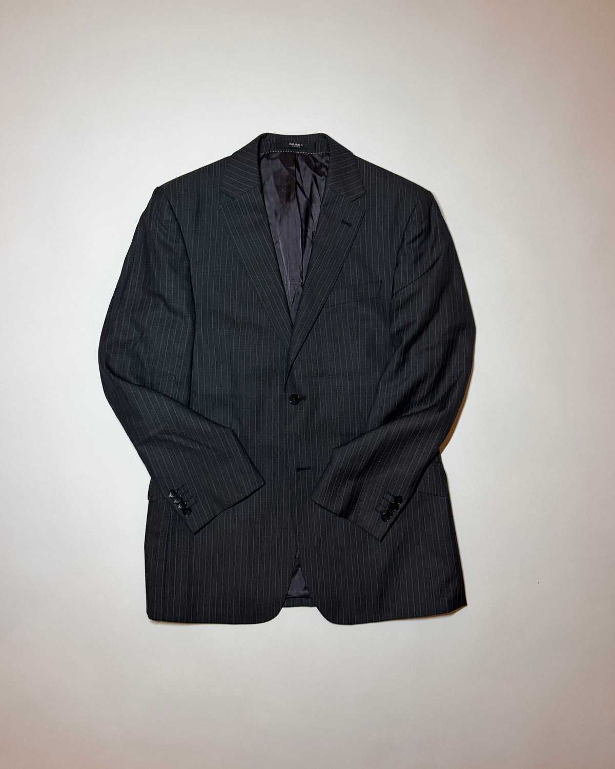 balmain grey striped jacket