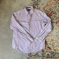 gant pink stripey oxford shirt
