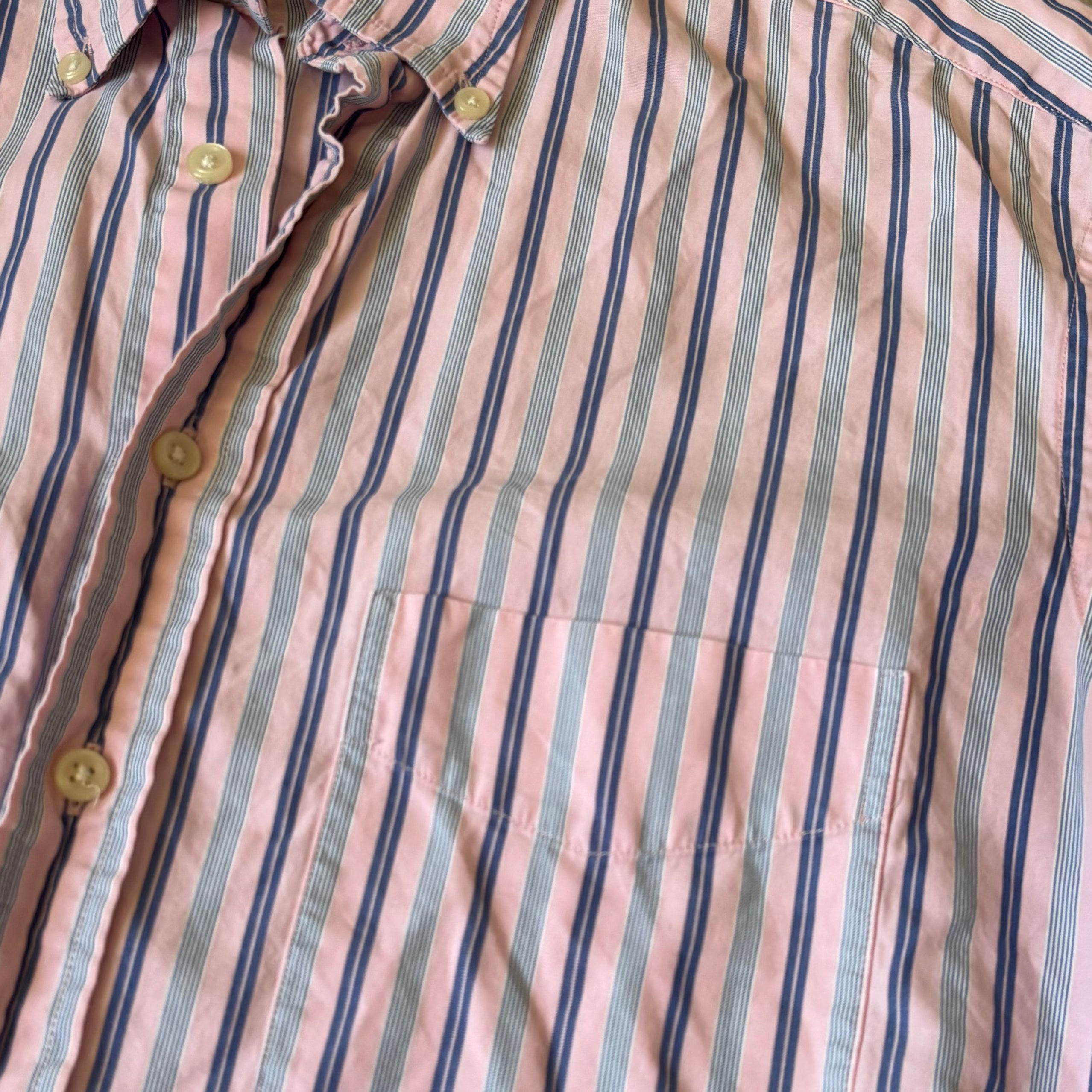 gant pink stripey oxford shirt