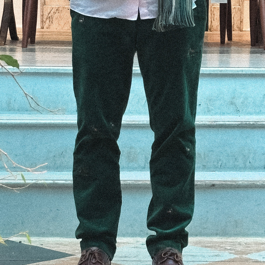 ralph lauren mallard duck green embroidered trousers