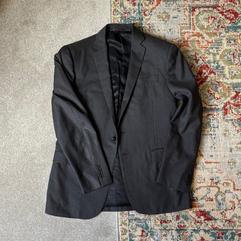 ralph lauren charcoal grey sports coat