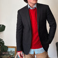 ralph lauren charcoal grey sports coat