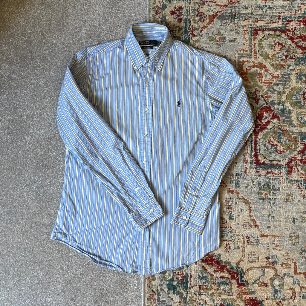 ralph rauren blue stripey oxford