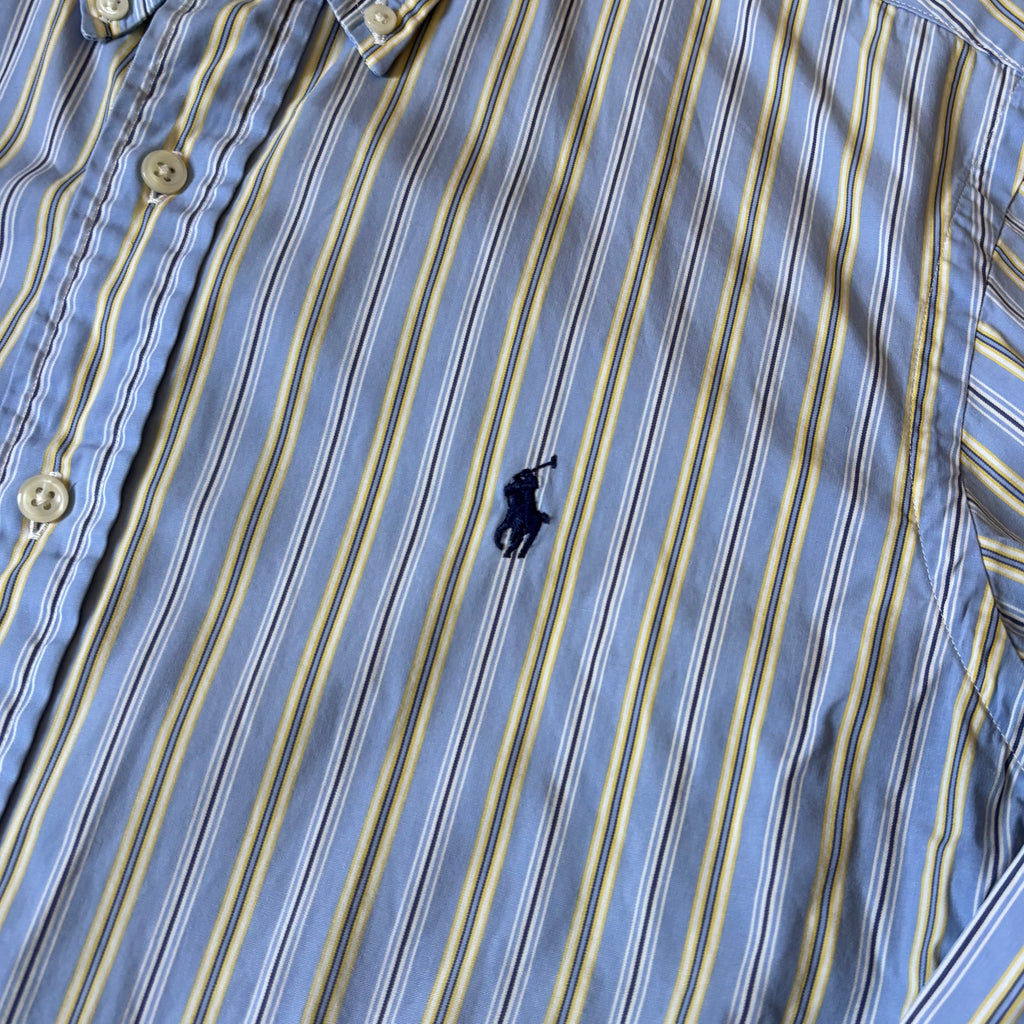 ralph rauren blue stripey oxford