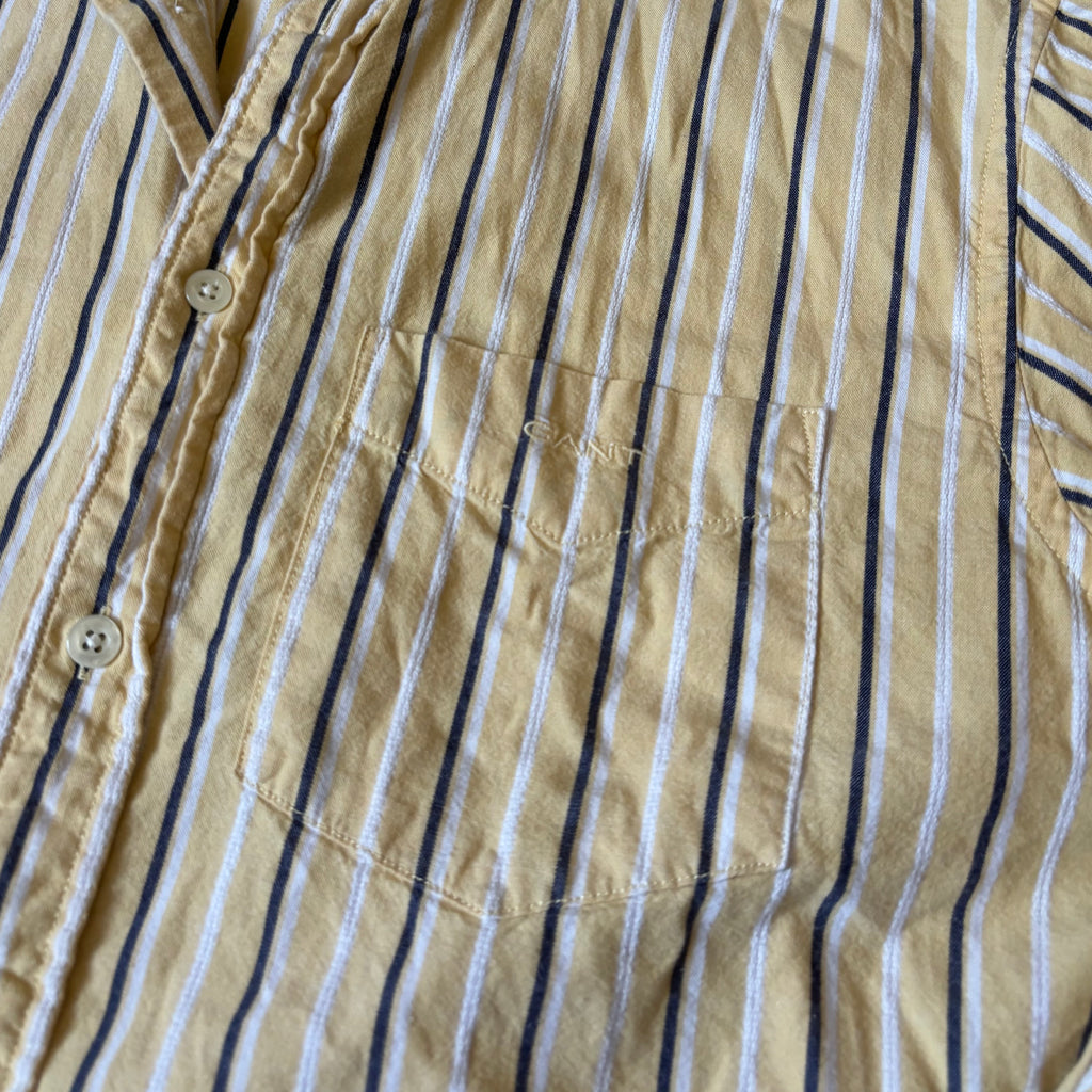 gant yellow stripey oxford