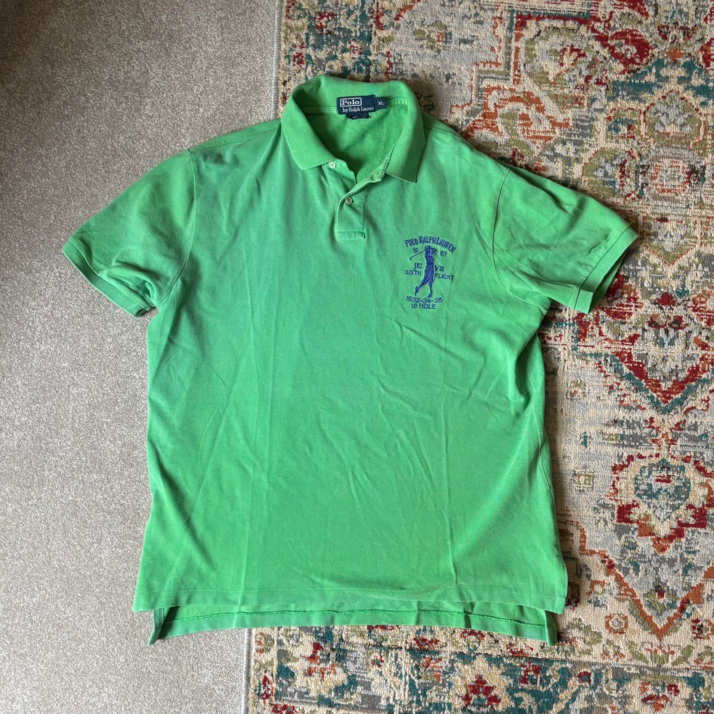 ralph lauren green "golf" polo