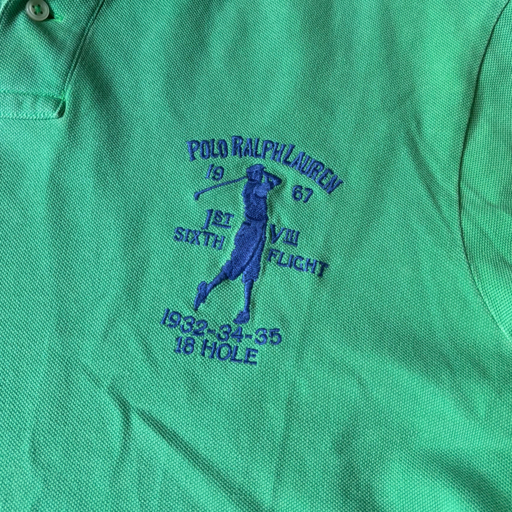 ralph lauren green "golf" polo
