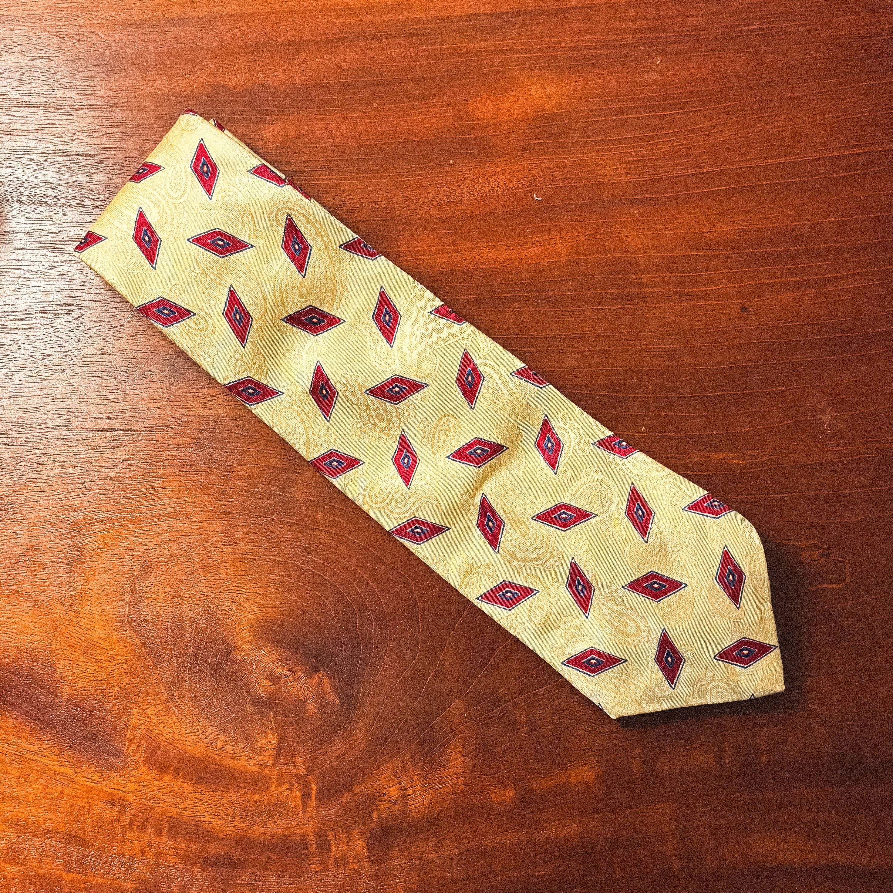 ralph lauren yellow "jazz" tie
