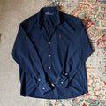ralph lauren navy blue oxford shirt