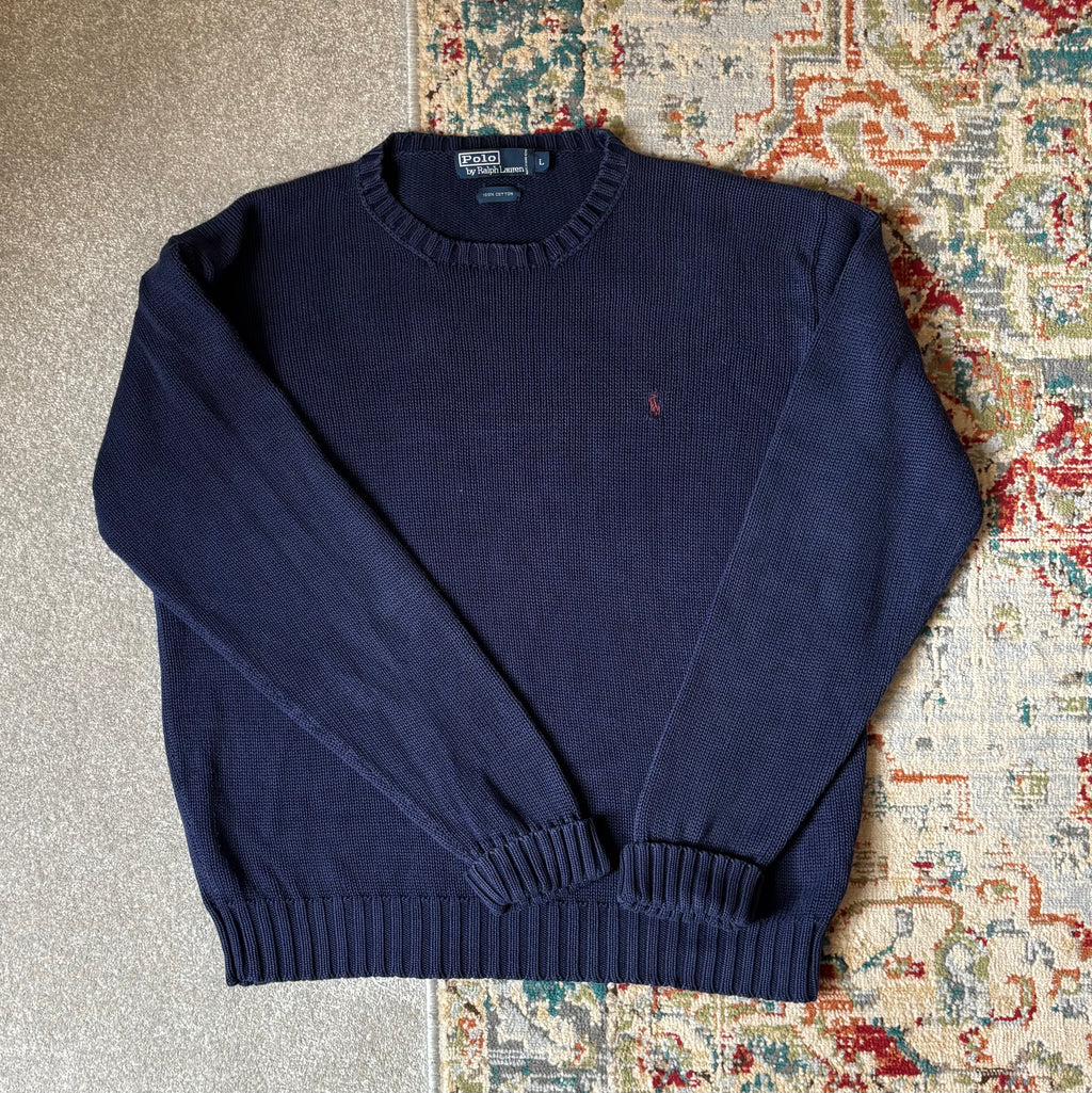 ralph lauren navy jumper