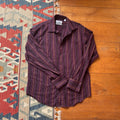 yves saint laurent purple stripey shirt