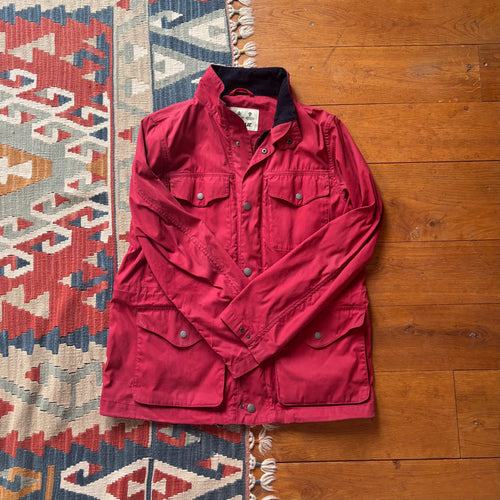 barbour red "fireman's" jacket