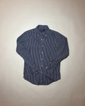 ralph lauren blue stripey oxford shirt