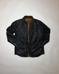 barbour green wax cotton bomber jacket