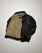 barbour brown beacon flyer jacket
