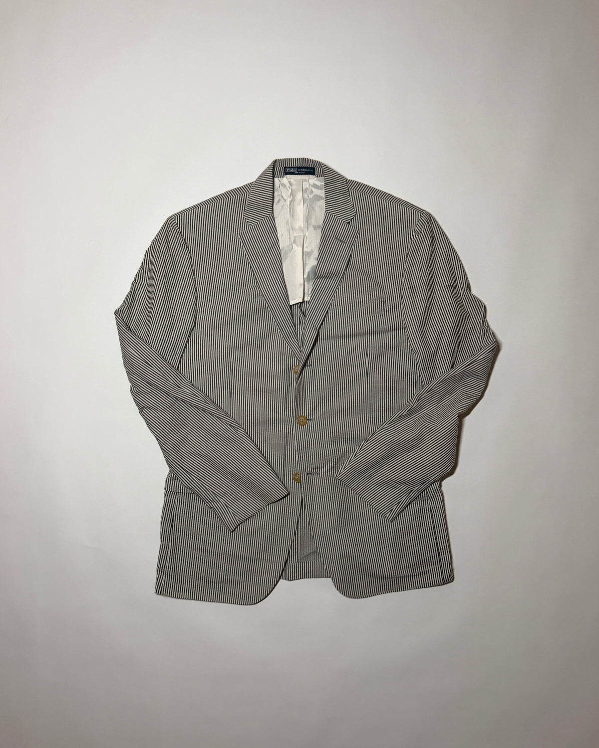 ralph lauren blue and white stripey boating jacket