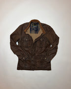 barbour brown 4 oz wax jacket