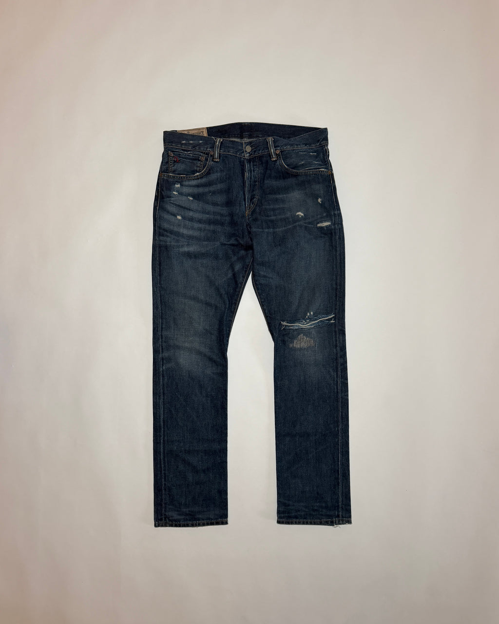 ralph lauren distressed slim fit jeans
