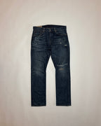 ralph lauren distressed slim fit jeans