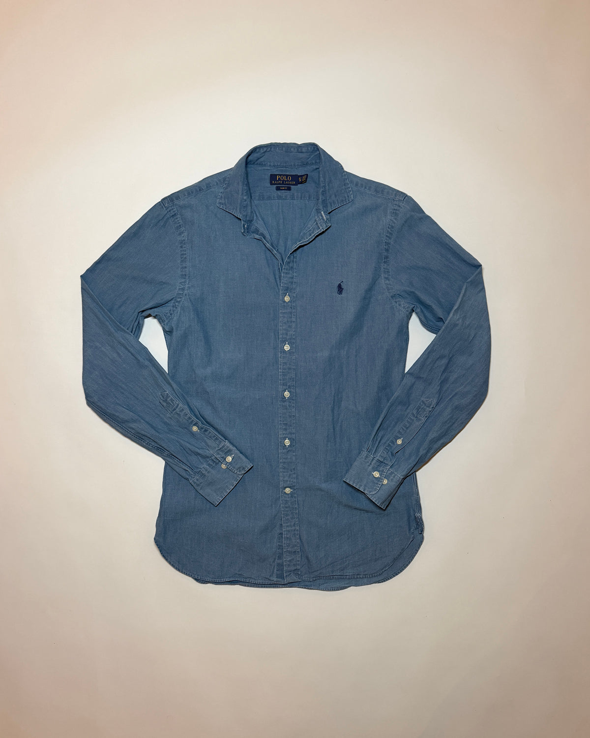 ralph lauren denim slim fit shirt
