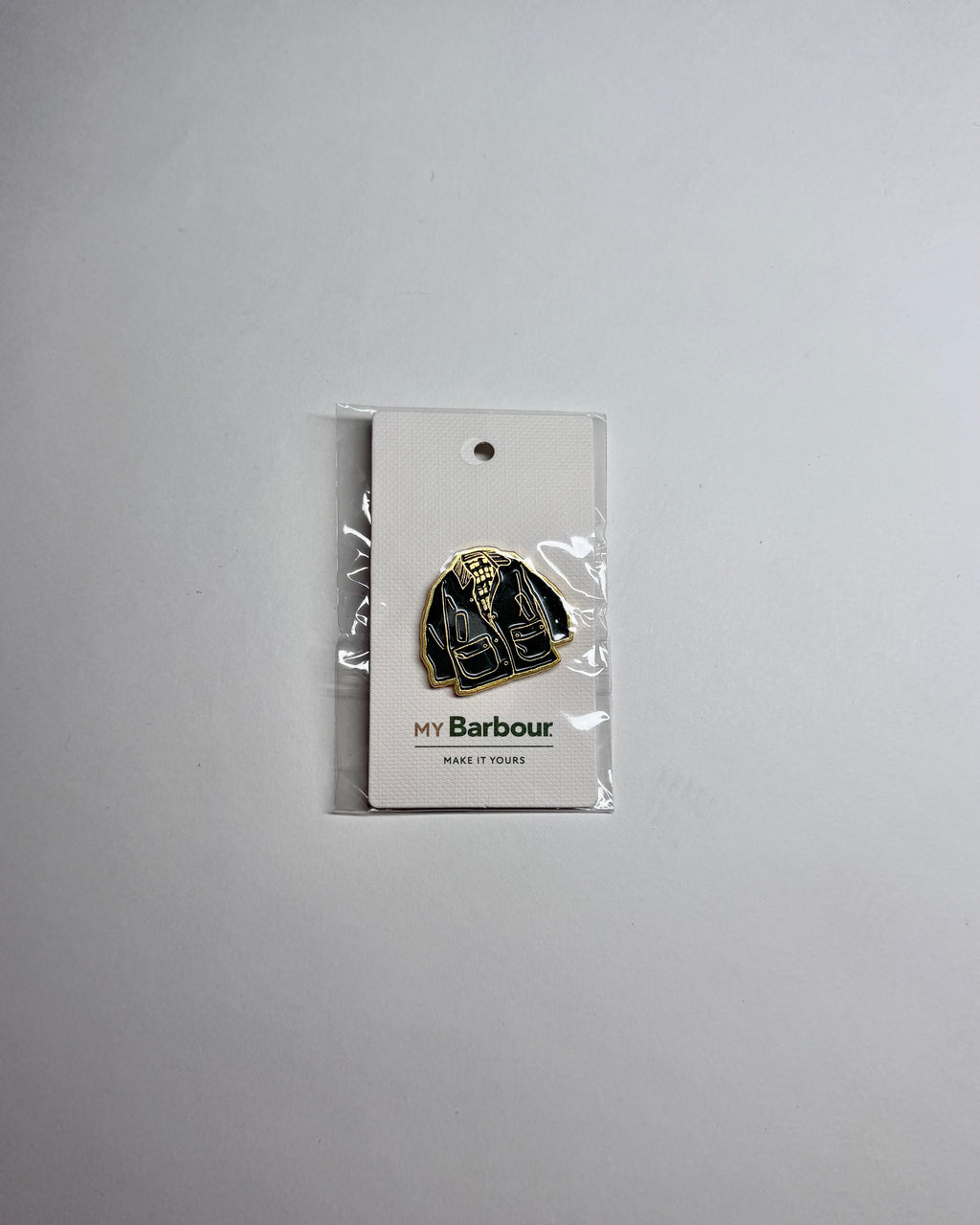 barbour enamel beaufort wax jacket pin