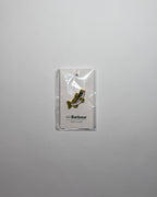 barbour green and gold enamel fish pin