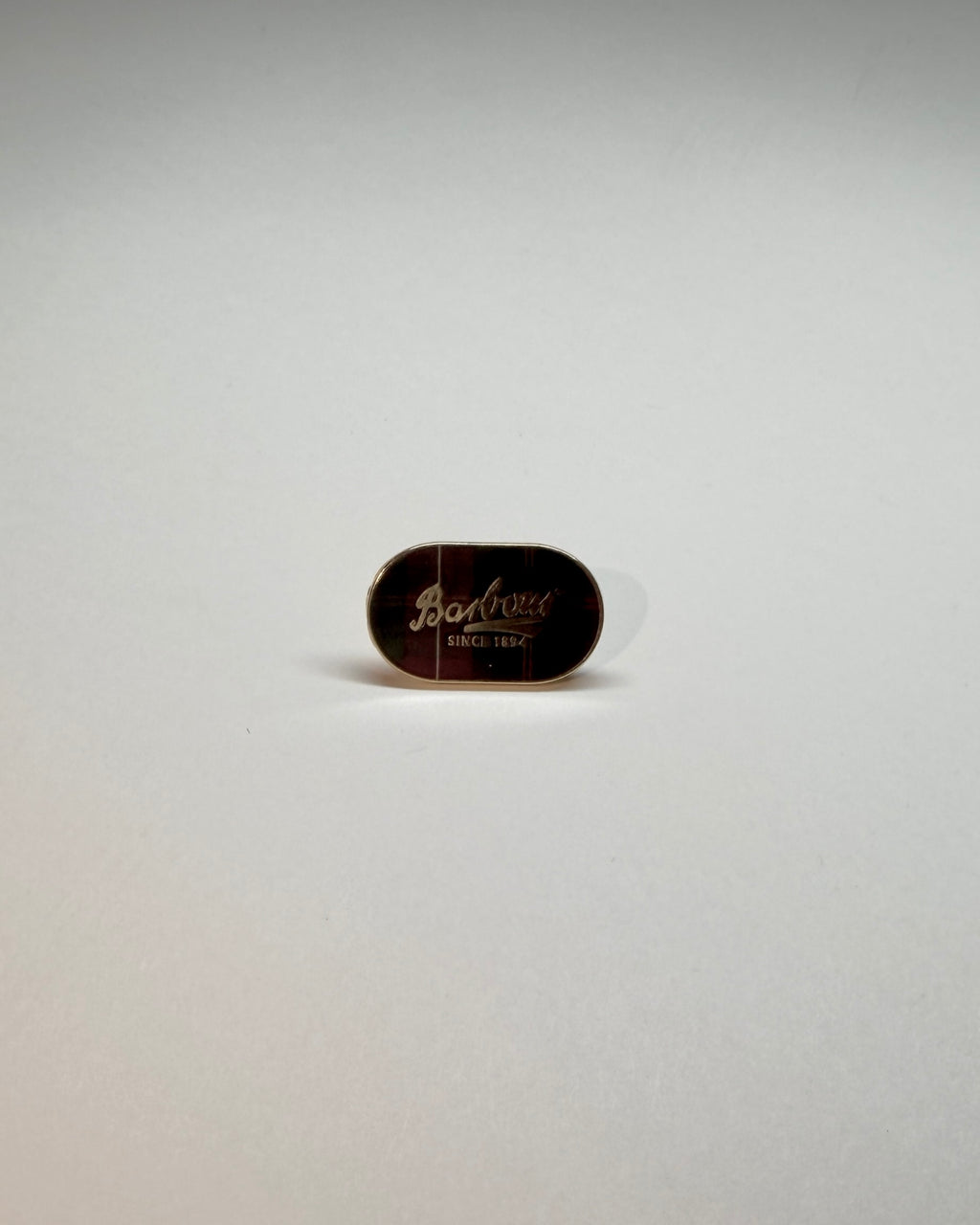 barbour enamel tartan barbour pin