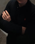 ralph lauren black long sleeved polo